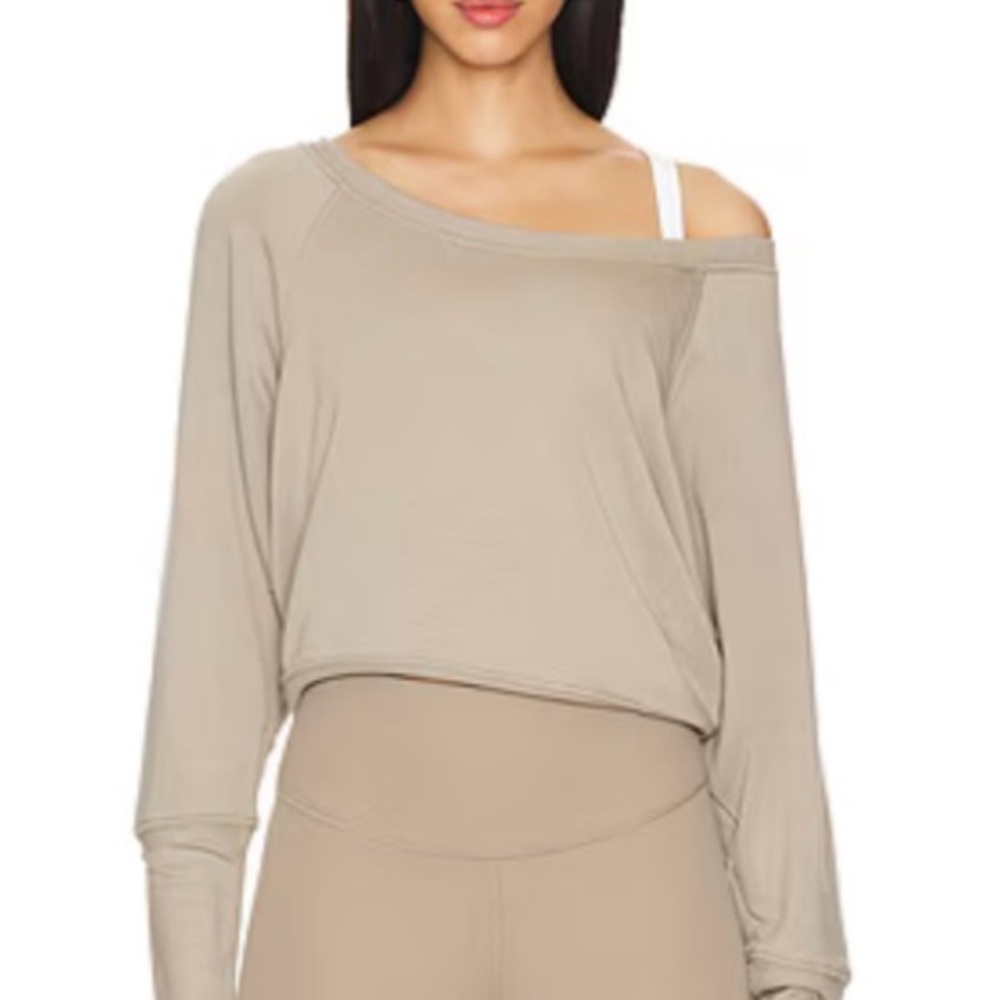 New Splits 59 Indy Dolman Sleeve Sweatshirt Latte Brown